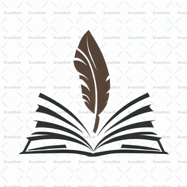 Offenes Buch und Feder